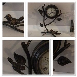PIER 1 Imports Antiqued Nature Scene Clock